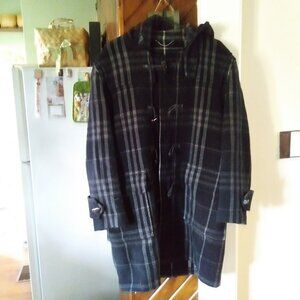 Men's Burberry Nova Check Duffle Coat Size 48